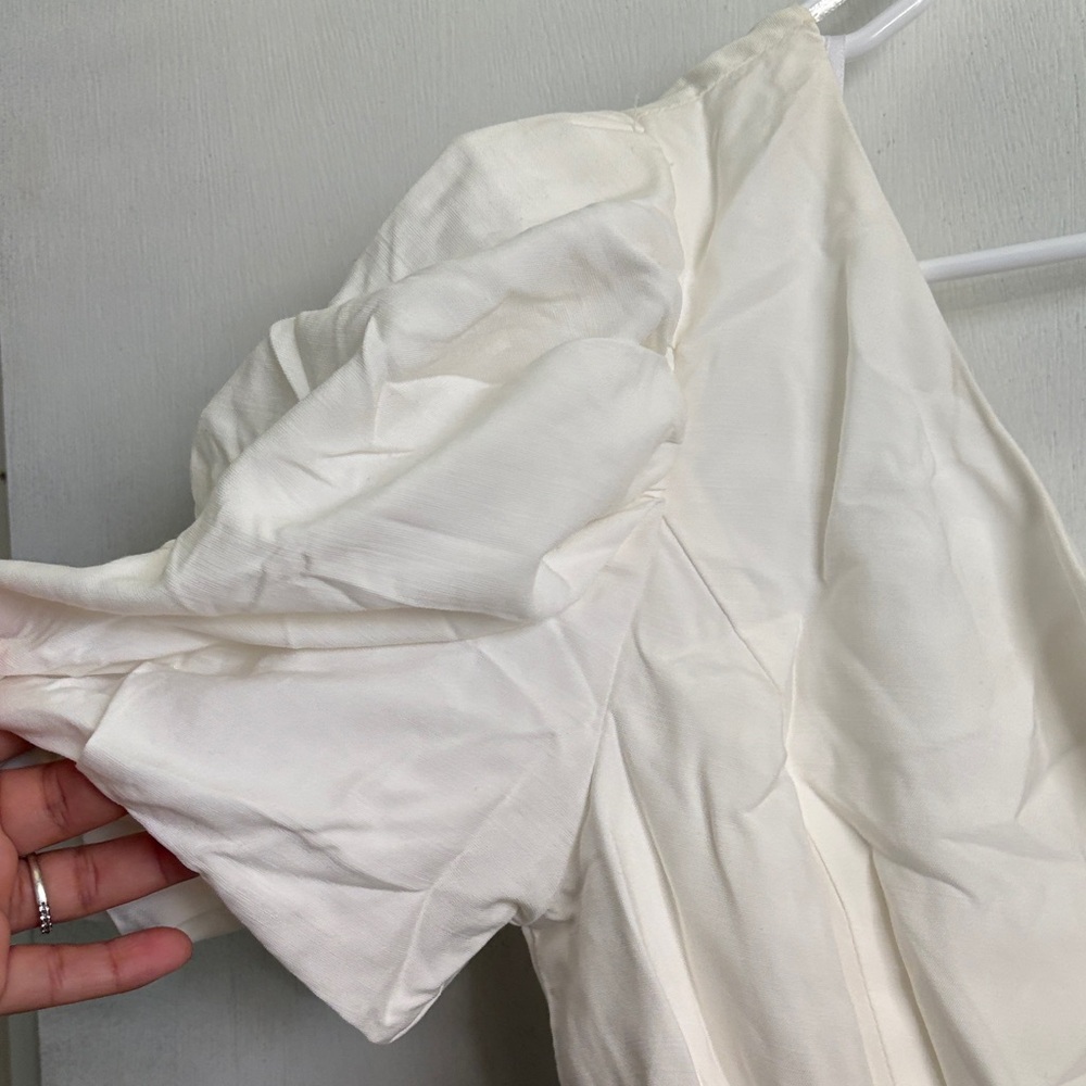 DO+BE White One-Shoulder Ruffle Mini Dress - Picture 4 of 6